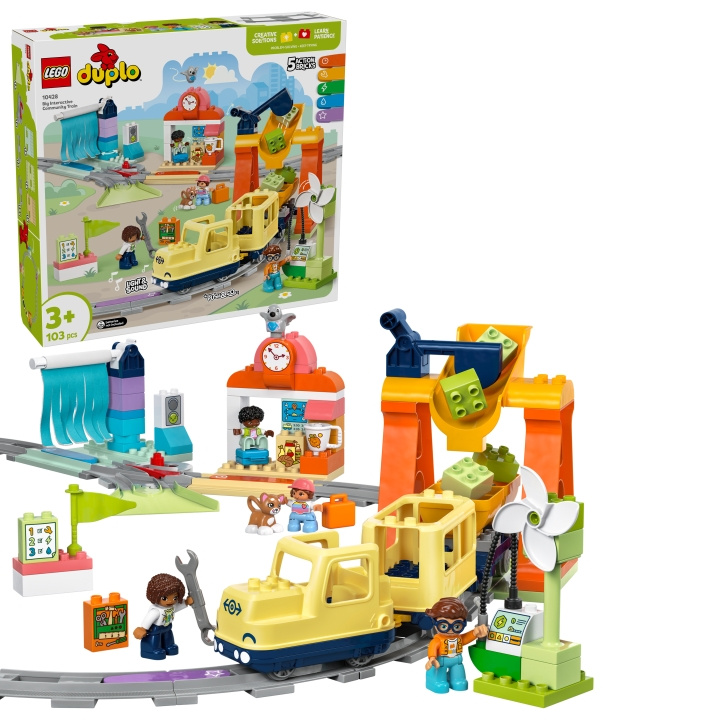 LEGO DUPLO Town - Stort interaktivt tåg (10428) i gruppen LEKSAKER, BARN- & BABYPRODUKTER / Leksaker / Byggleksaker / Lego hos TP E-commerce Nordic AB (D12260)