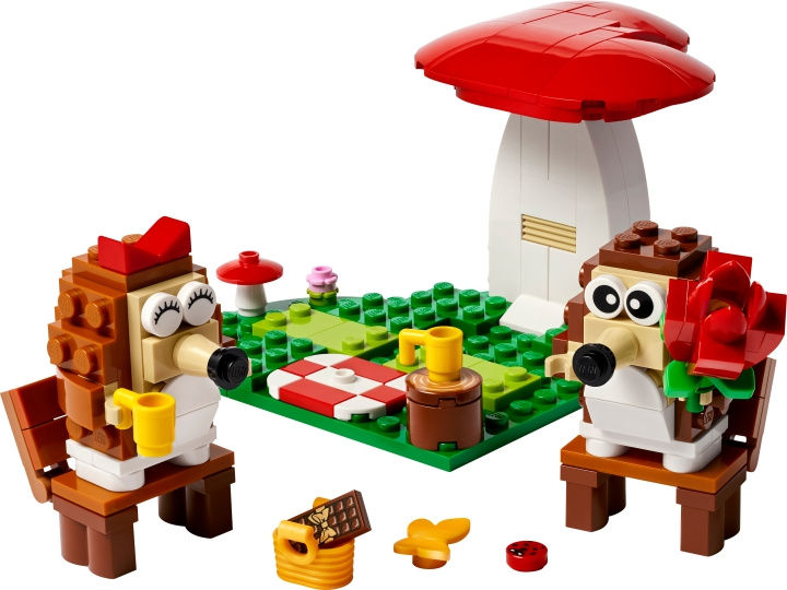 LEGO LEGO Iconic - igelkott picknick datum (40711) i gruppen LEKSAKER, BARN- & BABYPRODUKTER / Leksaker / Byggleksaker / Lego hos TP E-commerce Nordic AB (D12306)