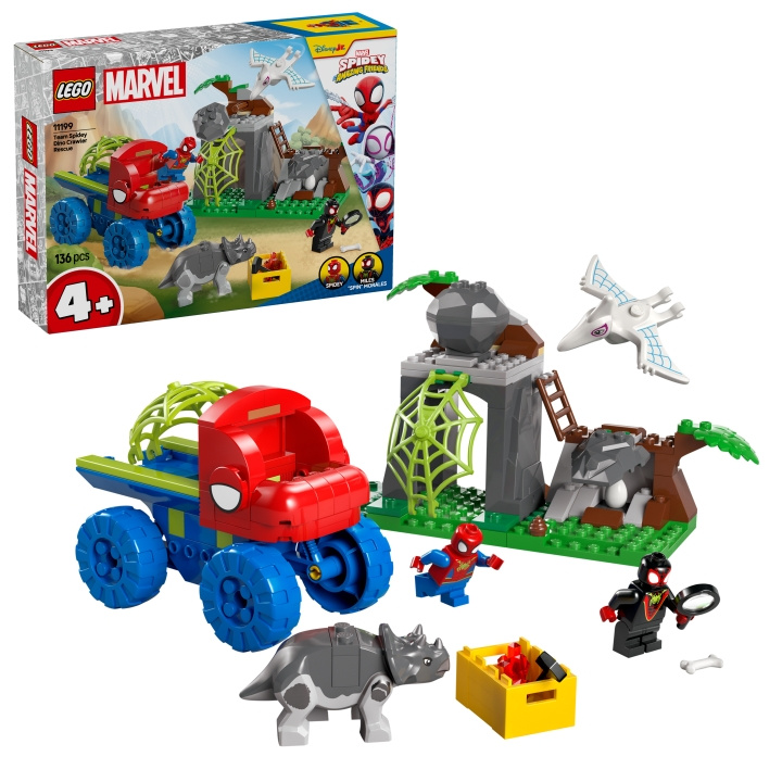 LEGO Spidey - Team Spidey Dino Crawler Rescue (11199) i gruppen LEKSAKER, BARN- & BABYPRODUKTER / Leksaker / Byggleksaker / Lego hos TP E-commerce Nordic AB (D12312)