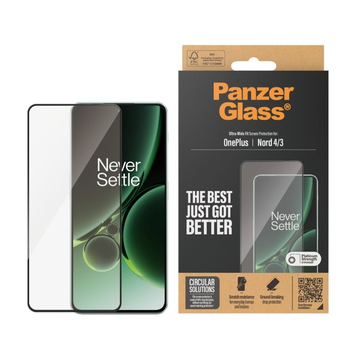 PanzerGlass Skärmskydd - OnePlus Nord 4. 3 - Ultrabred passform i gruppen SMARTPHONE & SURFPLATTOR / Mobilskydd / OnePlus hos TP E-commerce Nordic AB (D12379)