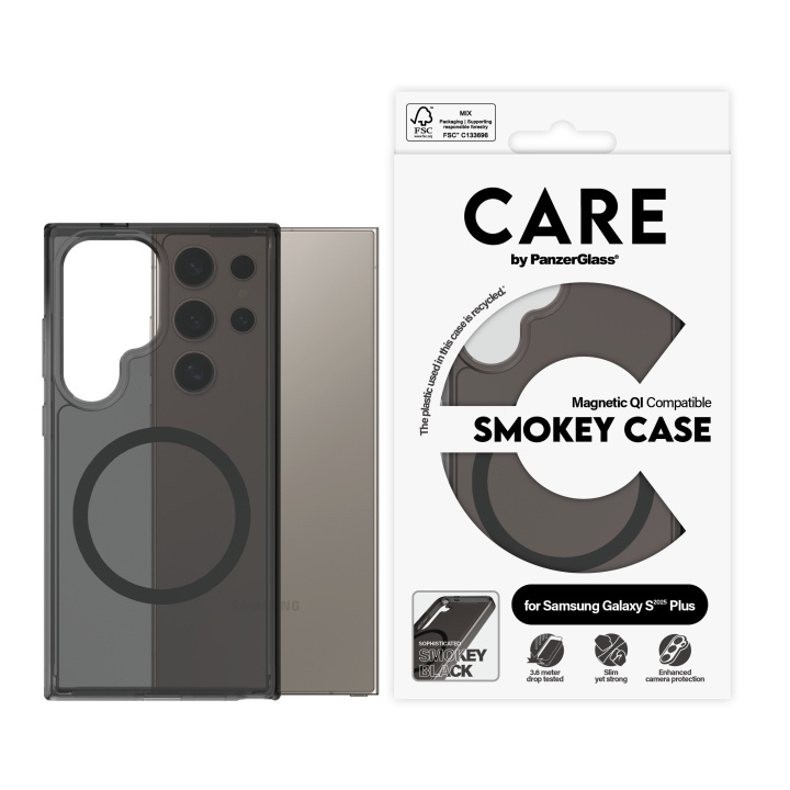 PanzerGlass CARE by PanzerGlass - Flagship Fodral Urban Combat Smokey m. Svart Qi Kompatibel Samsung Galaxy S25 i gruppen SMARTPHONE & SURFPLATTOR / Mobilskydd / Samsung hos TP E-commerce Nordic AB (D12467)