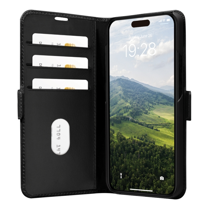 dbramante1928 Copenhagen Flip-fodral - iPhone 15 Pro - Svart i gruppen SMARTPHONE & SURFPLATTOR / Mobilskydd / Apple / iPhone 15 hos TP E-commerce Nordic AB (D12624)