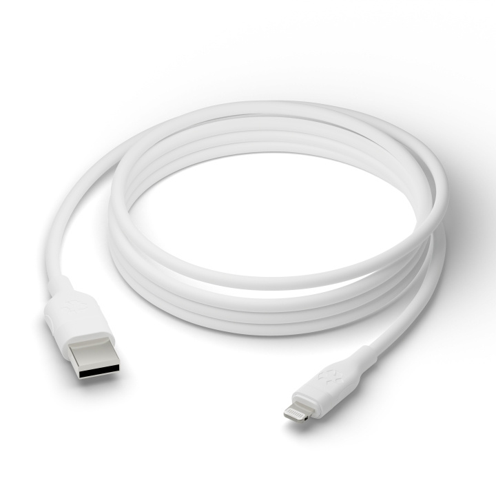 dbramante1928 Re-charge - Kabel - USB-A till MFI Lightning, TPE, 1,2 m - Vit i gruppen SMARTPHONE & SURFPLATTOR / Laddare & Kablar / Kablar / Kablar Lightning hos TP E-commerce Nordic AB (D12692)