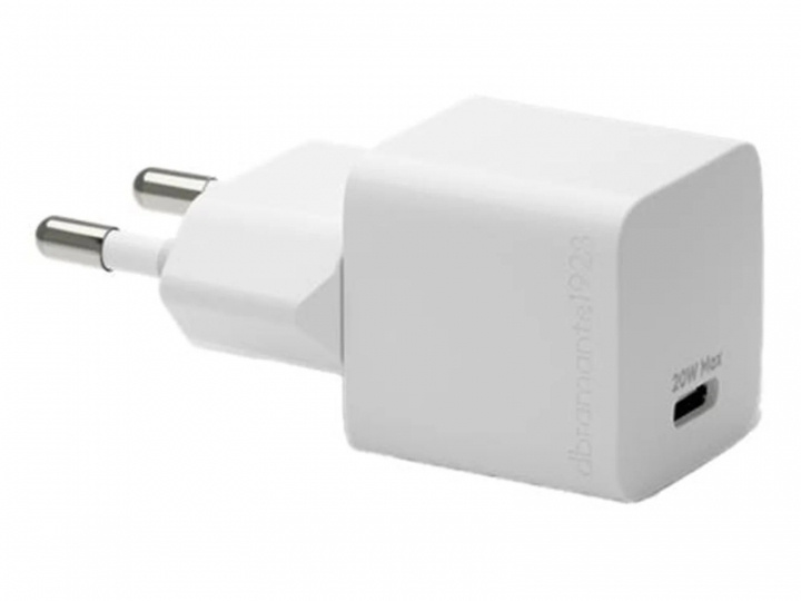 dbramante1928 Re-charge - Väggladdare GaN - USB-C 20W EU - Vit i gruppen SMARTPHONE & SURFPLATTOR / Laddare & Kablar / Väggladdare / Väggladdare Typ C hos TP E-commerce Nordic AB (D12824)