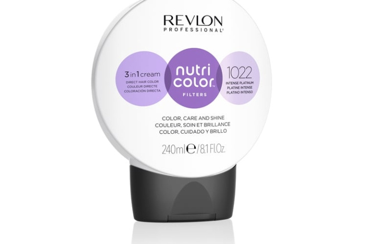Revlon Nutri Color Filters Toning 240 ml - 1022 Intense Platinum i gruppen SKÖNHET & HÄLSA / Hår & Styling / Hårvårdsprodukter / Hårfärg hos TP E-commerce Nordic AB (D12855)
