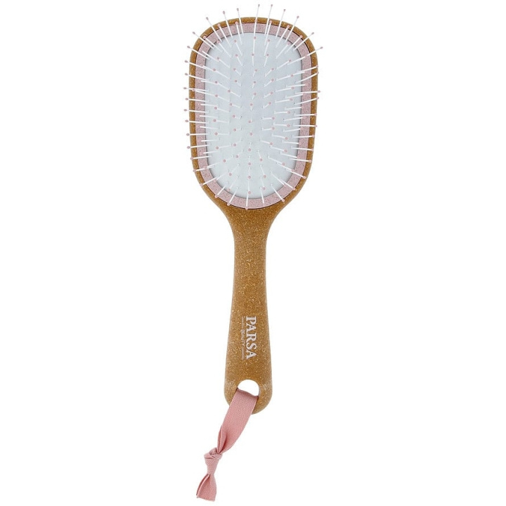 Parsa Cork Detangling Hårborste Liten Oval Våt & Torr Ekologisk Rosa i gruppen SKÖNHET & HÄLSA / Hår & Styling / Hårborstar & Kammar hos TP E-commerce Nordic AB (D12865)