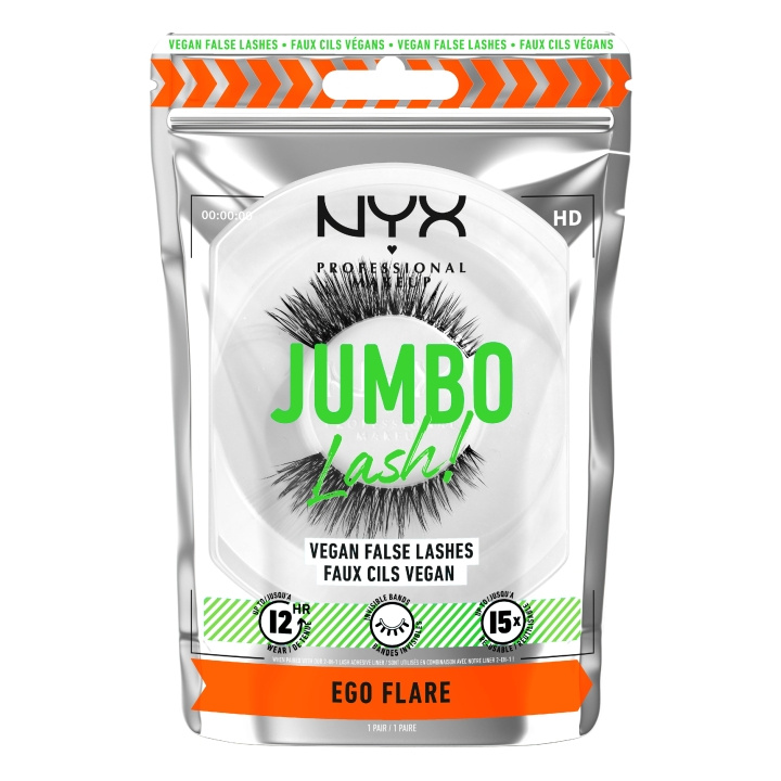NYX Professionell makeup - Jumbo Lash! Veganska lösfransar - Ego Flare 5 i gruppen SKÖNHET & HÄLSA / Makeup / Ögon & Ögonbryn / Lösögonfransar hos TP E-commerce Nordic AB (D12909)