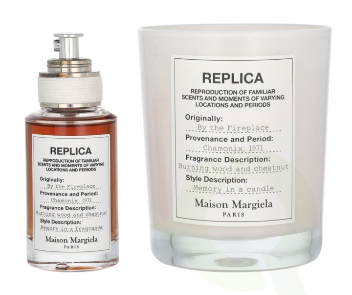 Maison Margiela Replica By The Fireplace Giftset 195 ml Edt Spray 30ml/Scented Candle 165g i gruppen SKÖNHET & HÄLSA / Presentkit / Presentkit För Henne hos TP E-commerce Nordic AB (D13115)