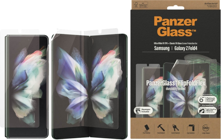 PanzerGlass skyddsfilm, Samsung Galaxy Z Fold4 5G / Fold5 5G i gruppen SMARTPHONE & SURFPLATTOR / Mobilskydd / Samsung hos TP E-commerce Nordic AB (D13462)