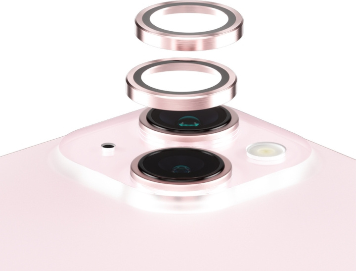 PanzerGlass Hoops kameralinsskydd, iPhone 15 / 15 Plus, rosa i gruppen SMARTPHONE & SURFPLATTOR / Mobilskydd / Apple / iPhone 15 hos TP E-commerce Nordic AB (D13486)