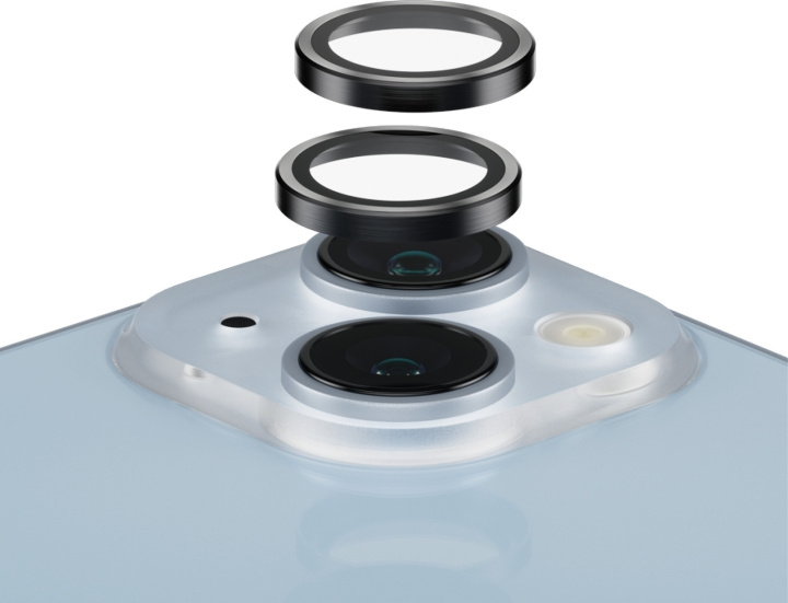 PanzerGlass Hoops kameralinsskydd, iPhone 14 / 14 Plus, svart i gruppen SMARTPHONE & SURFPLATTOR / Mobilskydd / Apple / iPhone 14 hos TP E-commerce Nordic AB (D13491)