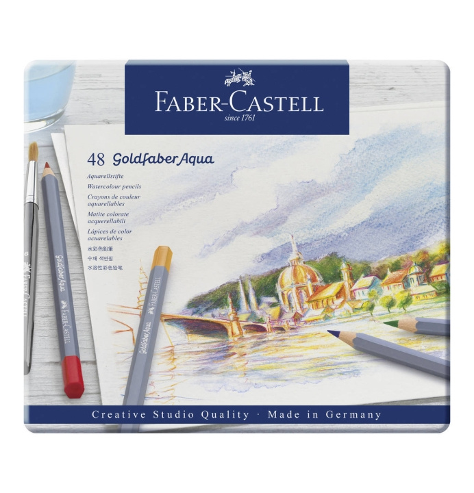 Faber-Castell Goldfaber akvarellpennor, 48 st (114648) i gruppen SPORT, FRITID & HOBBY / Hobby / Måla & Rita / Pennor, kritor & tusch hos TP E-commerce Nordic AB (D13667)