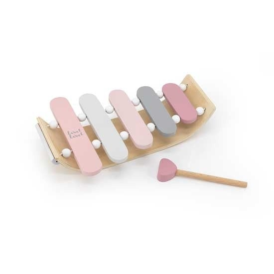 Label Label Xylofon i trä Rosa i gruppen LEKSAKER, BARN- & BABYPRODUKTER / Musik, Sång & Bild / Musikinstrument hos TP E-commerce Nordic AB (D13744)