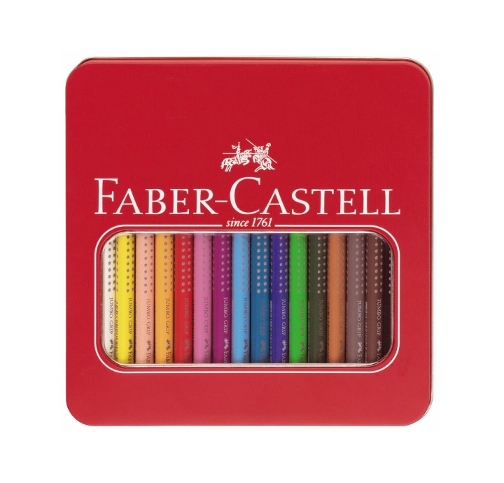 Faber-Castell Jumbo Grip Färgpennor - 16 st (110916) i gruppen SPORT, FRITID & HOBBY / Hobby / Måla & Rita / Pennor, kritor & tusch hos TP E-commerce Nordic AB (D13750)