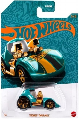 Hot Wheels 56th Anniversary Edition grön och kopparfärgad - Twin Mill i gruppen LEKSAKER, BARN- & BABYPRODUKTER / Leksaker / Lekset hos TP E-commerce Nordic AB (D13836)