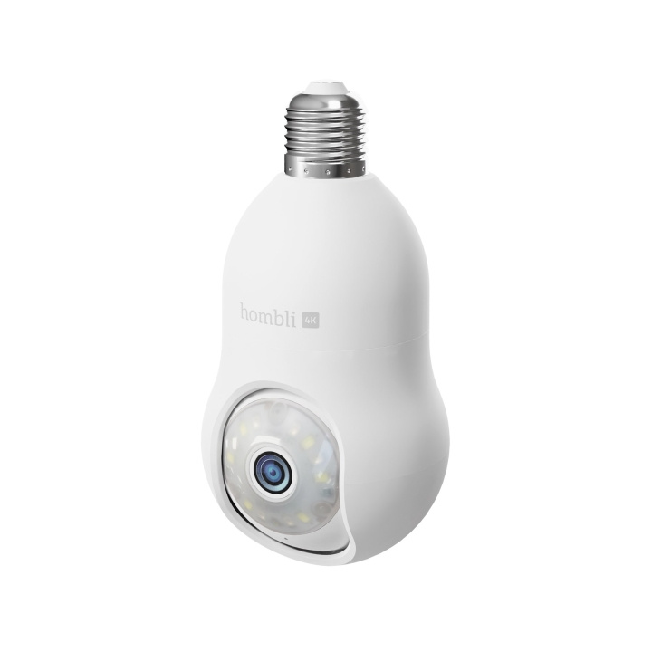 Hombli Smart glödlampskamera 4K, vit i gruppen HEM, HUSHÅLL & TRÄDGÅRD / Larm & Säkerhet / Övervakningskameror / Digitalt (Nätverk) / Utomhuskameror hos TP E-commerce Nordic AB (D13884)