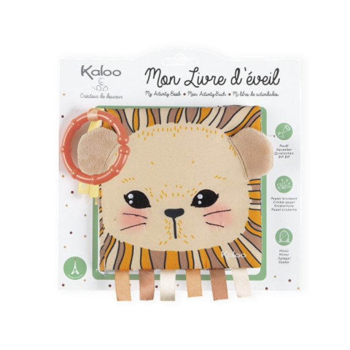kaloo Aktivitetsbok - Det nyfikna lejonet (LKK62783) i gruppen LEKSAKER, BARN- & BABYPRODUKTER / Babyleksaker / Aktivitetsleksaker hos TP E-commerce Nordic AB (D13967)