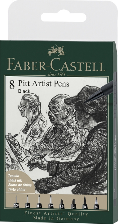 Faber-Castell Pitt Artist Pen India bläckpenna svart (167158) i gruppen SPORT, FRITID & HOBBY / Hobby / Måla & Rita / Pennor, kritor & tusch hos TP E-commerce Nordic AB (D13969)