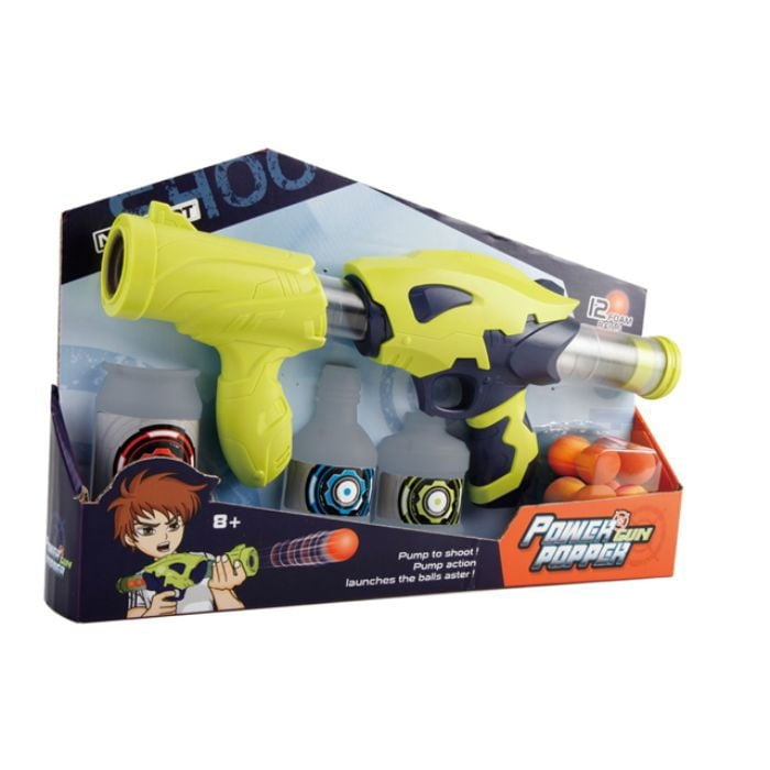 GA-Toys Power Popper Gun - 35 cm med 12 skumgummibollar i gruppen LEKSAKER, BARN- & BABYPRODUKTER / Leksaker / Actionlek hos TP E-commerce Nordic AB (D13995)