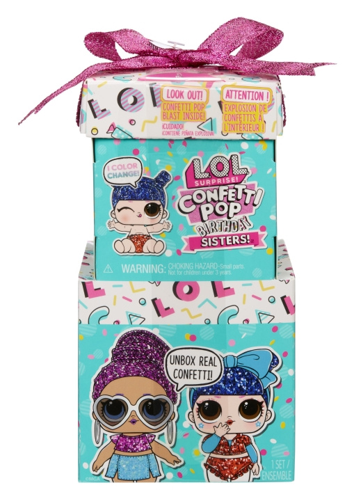 L.O.L. Surprise! Konfetti Pop Födelsedagssystrar (589976) i gruppen LEKSAKER, BARN- & BABYPRODUKTER / Leksaker / Dockor & Tillbehör hos TP E-commerce Nordic AB (D14007)