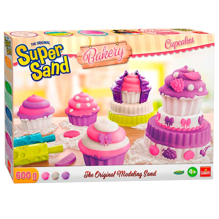 Goliath Super Sand - Cupcakes (GO83341) i gruppen LEKSAKER, BARN- & BABYPRODUKTER / Leksaker / Experiment & DIY hos TP E-commerce Nordic AB (D14032)