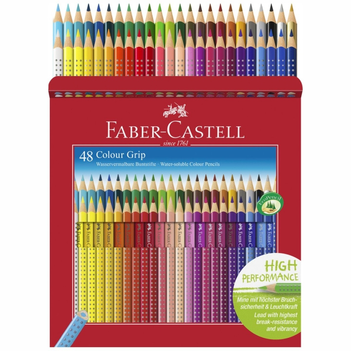 Faber-Castell Färgpennor - Kartongask - 48 st (112449) i gruppen SPORT, FRITID & HOBBY / Hobby / Måla & Rita / Pennor, kritor & tusch hos TP E-commerce Nordic AB (D14034)
