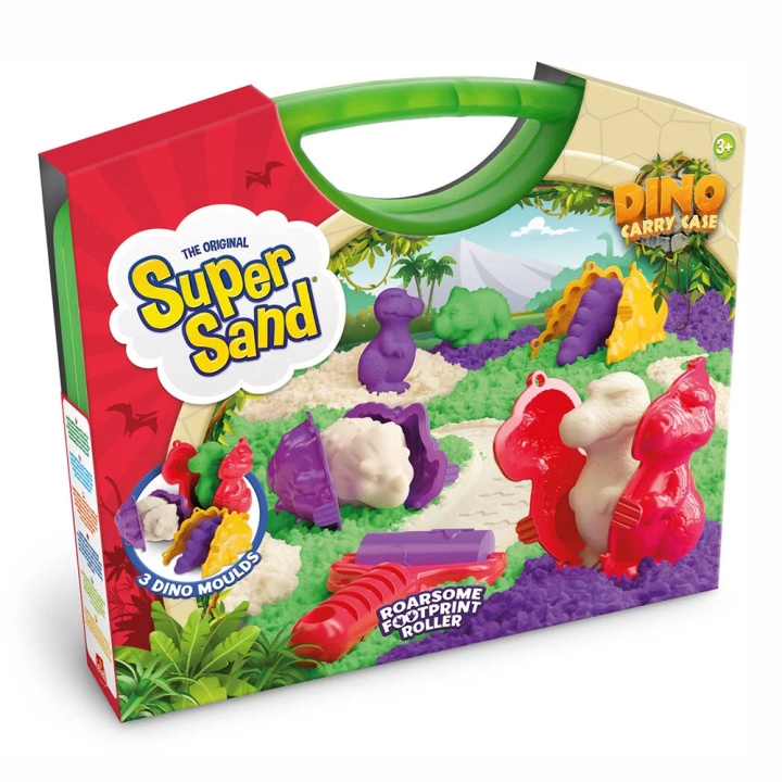 Goliath Super Sand - lekset med dinosaurieväska (GO24253) i gruppen LEKSAKER, BARN- & BABYPRODUKTER / Leksaker / Experiment & DIY hos TP E-commerce Nordic AB (D14096)