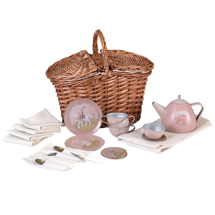 Egmont Toys Teservis i tenn Prinsessan i korgen - (540059) i gruppen LEKSAKER, BARN- & BABYPRODUKTER / Leksaker / Lilla hemmet & Rollek hos TP E-commerce Nordic AB (D14121)