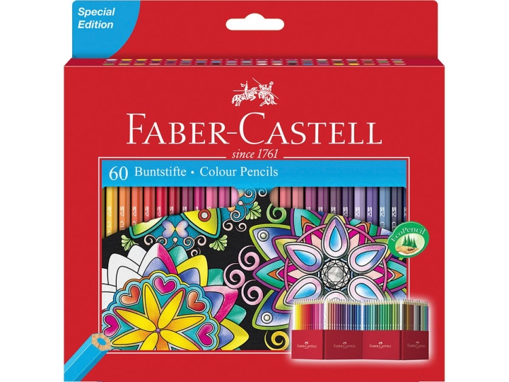 Faber-Castell Slottslåda Färgpennor à 60 st i gruppen SPORT, FRITID & HOBBY / Hobby / Måla & Rita / Pennor, kritor & tusch hos TP E-commerce Nordic AB (D14128)