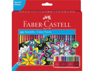 Faber-Castell Slottslåda Färgpennor à 60 st