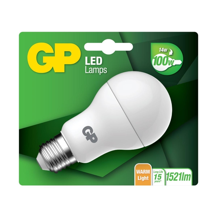 GP LED-lampa Classic, E27, 14W (100W), 1521lm i gruppen HEMELEKTRONIK / Belysning / LED-lampor hos TP E-commerce Nordic AB (D14220)