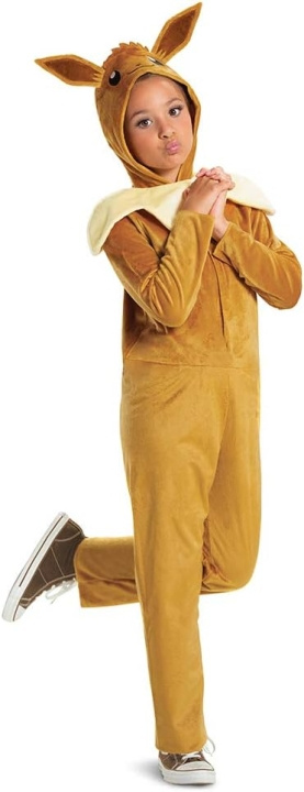 Disguise Pokémon Jumpsuit med huva Classic - Eevee (128 cm) i gruppen LEKSAKER, BARN- & BABYPRODUKTER / Leksaker / Maskeradkläder hos TP E-commerce Nordic AB (D14284)