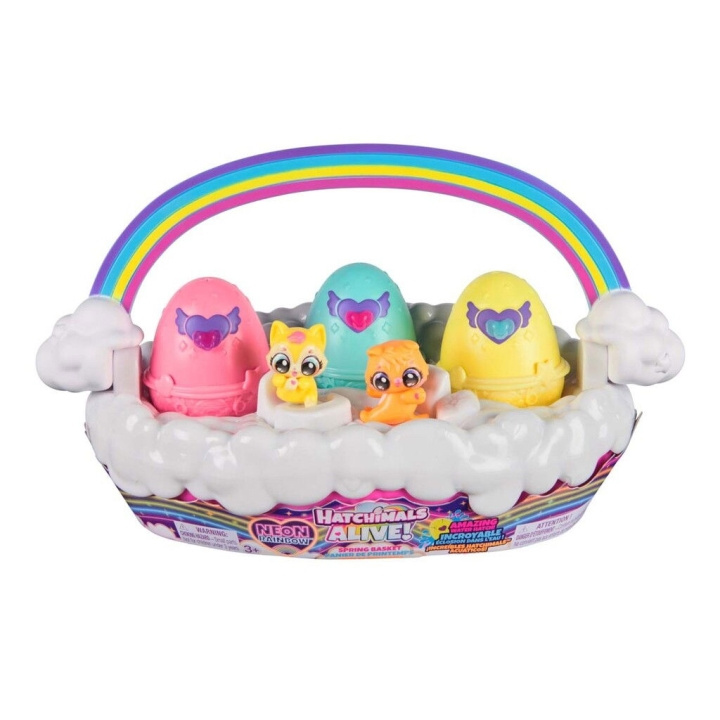 Hatchimals Alive Neon Regnbågsfärgad Korg - (6072741) i gruppen LEKSAKER, BARN- & BABYPRODUKTER / Leksaker / Lekset hos TP E-commerce Nordic AB (D14292)