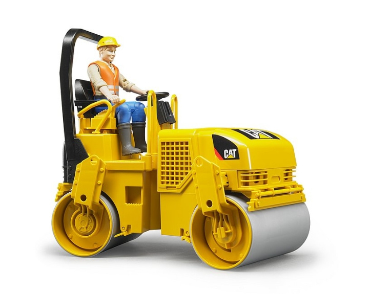 Bruder Caterpillar trumkomprimator för asfalt (02433) i gruppen LEKSAKER, BARN- & BABYPRODUKTER / Leksaker / Leksaksbilar & andra fordon hos TP E-commerce Nordic AB (D14393)