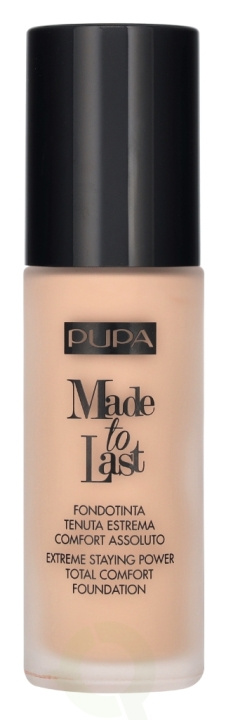 Pupa Milano Pupa Made To Last Total Comfort Foundation SPF10 30 ml #020 Light Beige i gruppen SKÖNHET & HÄLSA / Makeup / Basmakeup / Foundation hos TP E-commerce Nordic AB (D14443)