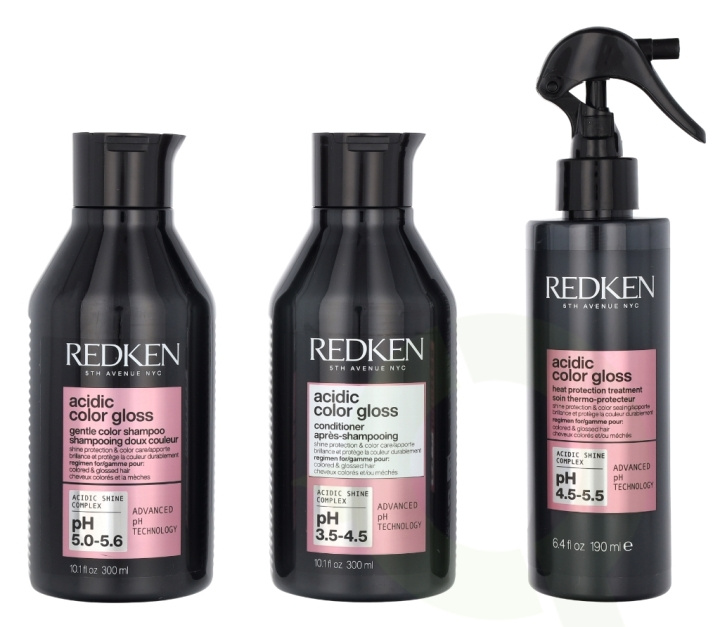 Redken Acidic Color Gloss Set 790 ml 300ml/300ml/190ml i gruppen SKÖNHET & HÄLSA / Hår & Styling / Hårvårdsprodukter / Schampo hos TP E-commerce Nordic AB (D14512)