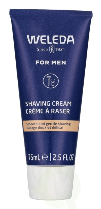 Weleda Men Shaving Cream 75 g All Skin Types i gruppen SKÖNHET & HÄLSA / Hår & Styling / Rakning & Trimning / Rakhyvlar & Tillbehör hos TP E-commerce Nordic AB (D14534)