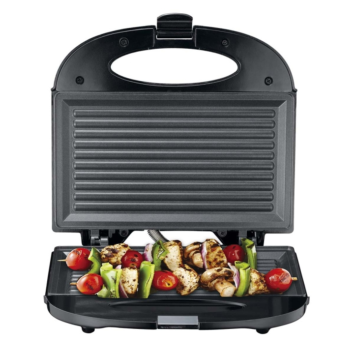 MELISSA Sandwichmaskin / grillplatta 750 Watt Svart i gruppen HEM, HUSHÅLL & TRÄDGÅRD / Hushållsmaskiner / Brödrostar & Bordsgrillar / Bordsgrillar & Raclette hos TP E-commerce Nordic AB (D14628)