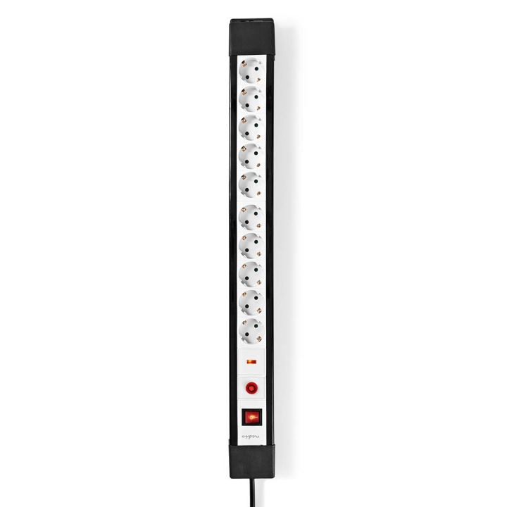 Nedis Gren kontakt | Jordad kontakt / Typ F (CEE 7/7) | 10-vägs | 3.00 m | 3680 W | 16 A | Typ av jordning: Sidkontakt | 230 V AC 50/60 Hz | Uttagsvinkel: 45 ° | H05VV-F 3G1.5mm² | På / av-knapp | Svart i gruppen HEM, HUSHÅLL & TRÄDGÅRD / El & Belysning / Grenuttag hos TP E-commerce Nordic AB (D14642)