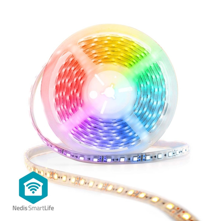 Nedis SmartLife LED-Remsa | Wi-Fi | Kall Vit / RGB / Varm Vit | SMD | 5.00 m | IP21 | 2700 - 6500 K | 960 lm | Android™ / IOS i gruppen HEMELEKTRONIK / Belysning / LED-slingor hos TP E-commerce Nordic AB (D14663)