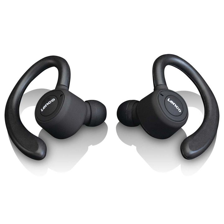 Lenco Sport IPX5 TWS Bluetooth® hörlurar Svart i gruppen HEMELEKTRONIK / Ljud & Bild / Hörlurar & Tillbehör / Hörlurar hos TP E-commerce Nordic AB (D14672)