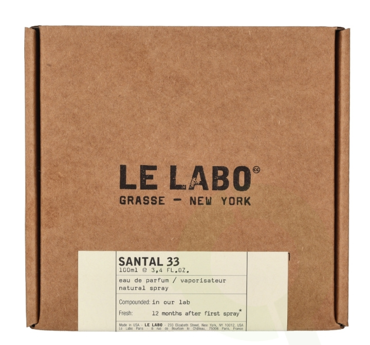Le Labo Inc Le Labo Santal 33 Edp Spray 100 ml i gruppen SKÖNHET & HÄLSA / Doft & Parfym / Parfym / Parfym för henne hos TP E-commerce Nordic AB (D14682)