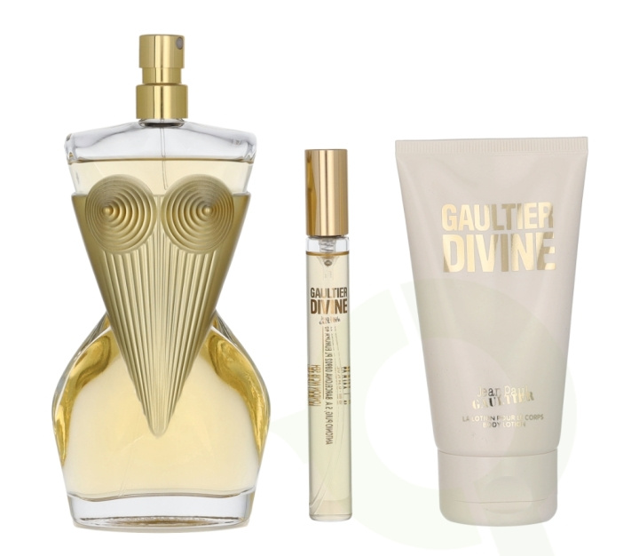 Jean Paul Gaultier Divine Giftset 185 ml Edp Spray 100ml/Body Lotion 75ml/Edp Spray 10ml i gruppen SKÖNHET & HÄLSA / Presentkit / Presentkit För Henne hos TP E-commerce Nordic AB (D14712)