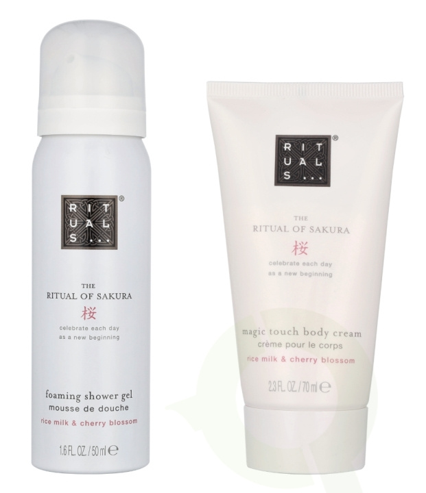 Rituals Sakura Mini Travel Set 120 ml Shower Gel 50ml/Body Cream 70ml i gruppen SKÖNHET & HÄLSA / Presentkit / Presentkit För Henne hos TP E-commerce Nordic AB (D14753)