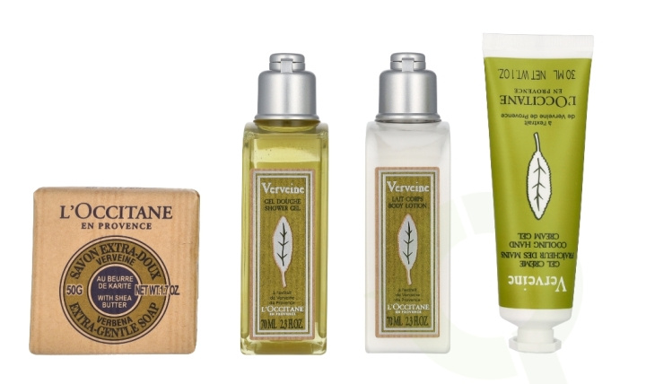 L\'Occitane Verbena Giftset 220 ml Shower Gel 70ml/Body Lotion 70ml/Hand Cream Gel 30ml/Soap 50g i gruppen SKÖNHET & HÄLSA / Presentkit / Presentkit För Henne hos TP E-commerce Nordic AB (D14769)