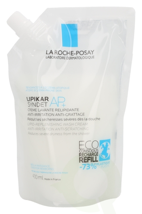 La Roche LRP Lipikar Syndet AP+ Lipid-Repl. Wash Cream - Refill 400 ml i gruppen SKÖNHET & HÄLSA / Hudvård / Kroppsvård / Bad & Duschcreme hos TP E-commerce Nordic AB (D14825)