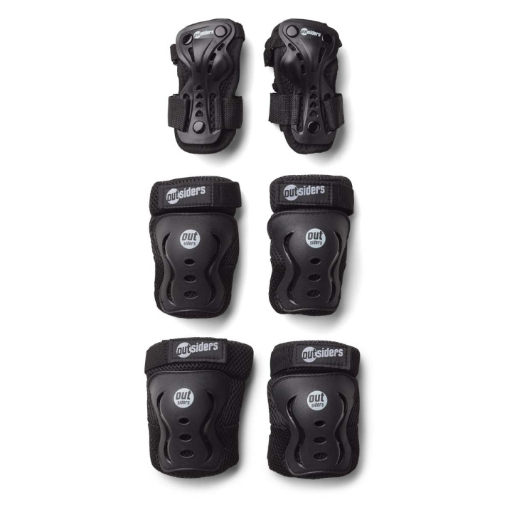 Outsiders Säkerhetsutrustning Deluxe - handled, knä, armbåge (XS) i gruppen LEKSAKER, BARN- & BABYPRODUKTER / Uteleksaker / Sport & Spel hos TP E-commerce Nordic AB (D14861)