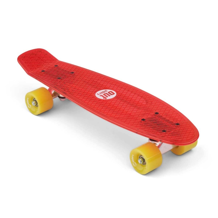 Outsiders Transparent Retro Skateboard Röd i gruppen LEKSAKER, BARN- & BABYPRODUKTER / Uteleksaker / Sport & Spel hos TP E-commerce Nordic AB (D14873)