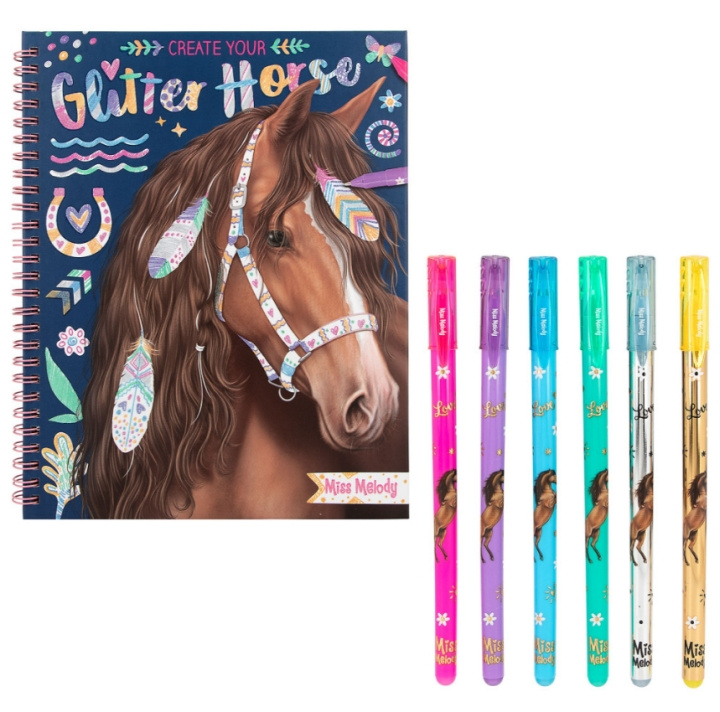 Miss Melody Glitterbok för hästar (0412931) i gruppen LEKSAKER, BARN- & BABYPRODUKTER / Leksaker / Pyssel hos TP E-commerce Nordic AB (D14912)