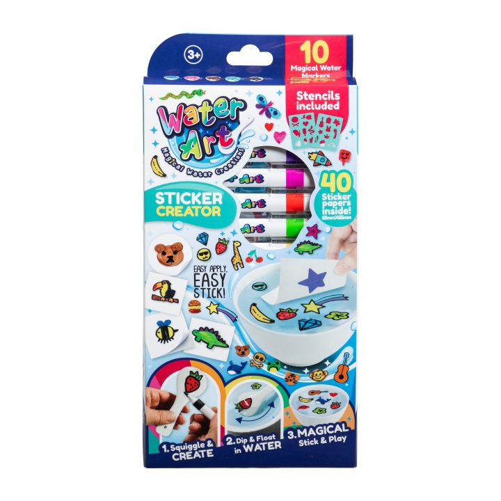 Water Art Stickerset med 12 färger (33130111) i gruppen LEKSAKER, BARN- & BABYPRODUKTER / Leksaker / Rita & Räkna hos TP E-commerce Nordic AB (D14913)